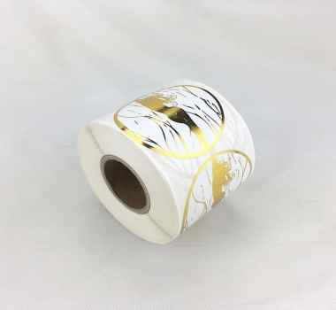 廠家直銷彩色不干膠貼紙 燙金封口貼定做圓形標貼 PET高粘不干膠標簽印刷歡迎咨詢