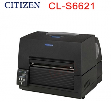 CITIZEN西鐵城CL-S6621寬幅條碼打印機 空白不干膠，洗水嘜 熱敏紙 吊牌 亞銀打印機6寸168mm